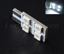 Żarówka LED T10 Rotation z 4 LED wysokiej mocy - oświetlenie boczne - biała W5W
